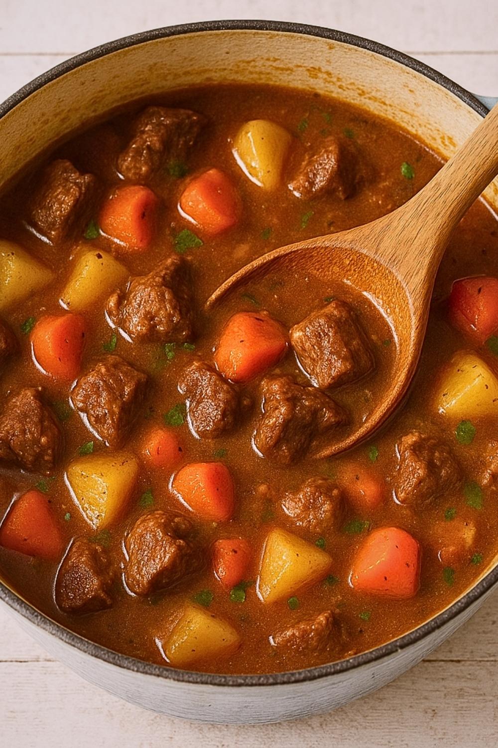 This hearty Beef Stew in the Dutch Oven is rich, tender, and full of cozy flavors. Perfect for a comforting family dinner or easy meal prep.