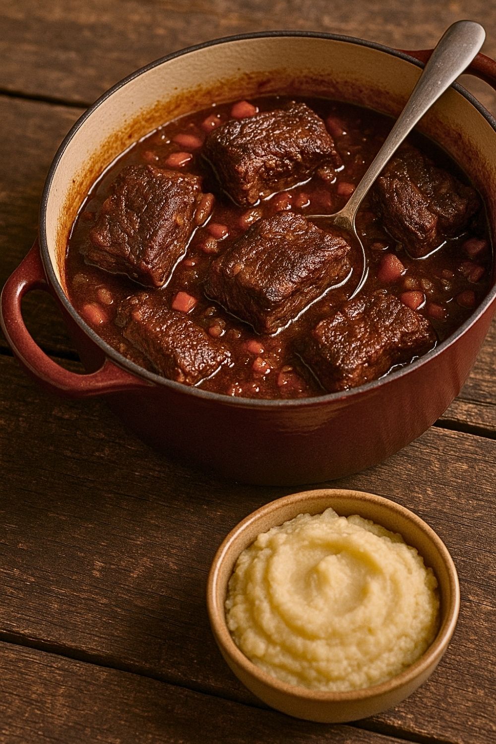 This Braised Beef Short Ribs Dutch Oven recipe makes tender, fall-off-the-bone ribs in a rich, savory sauce. Perfect for cozy dinners or meal prep.