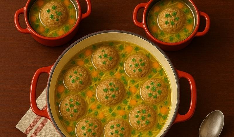 Dutch Meatball Soup Serving Idea