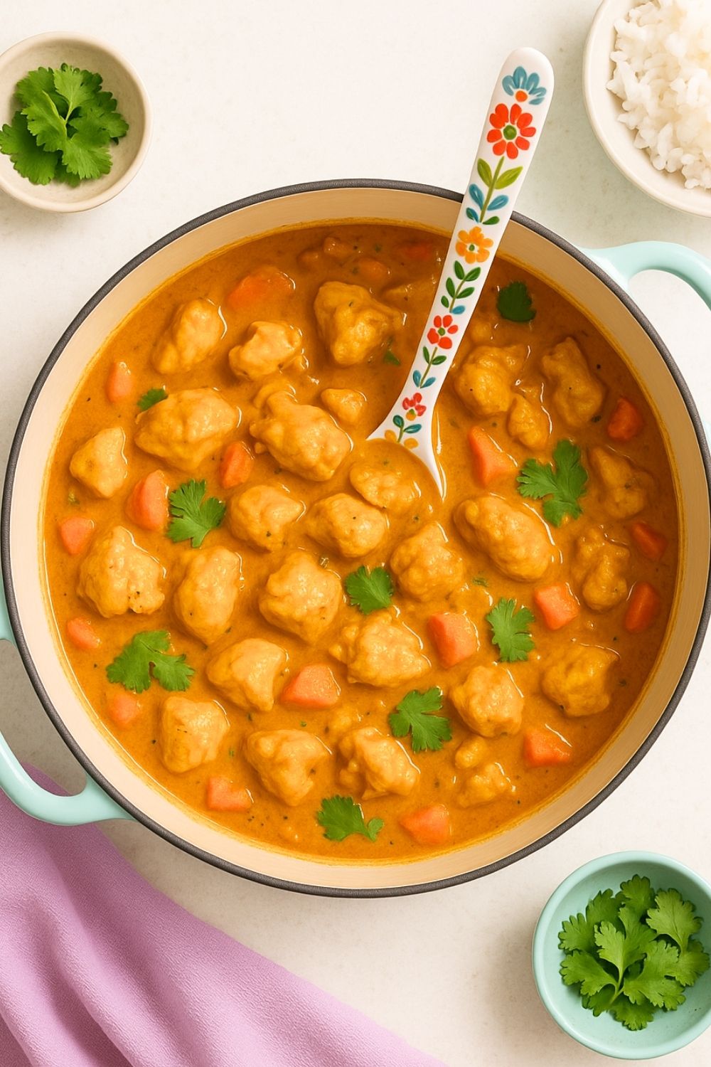 This Chicken Curry Dutch Oven is spicy, creamy, and made in one pot with coconut milk and tender chicken. It is perfect for a quick and flavorful dinner.